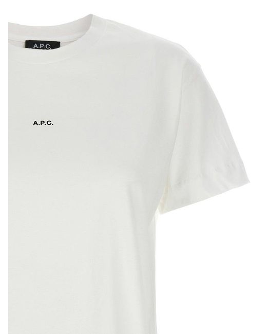 A.P.C. White Cotton T-shirt