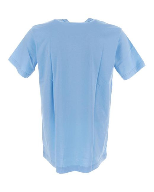 Comme des Garçons Blue Logo T-shirt for men