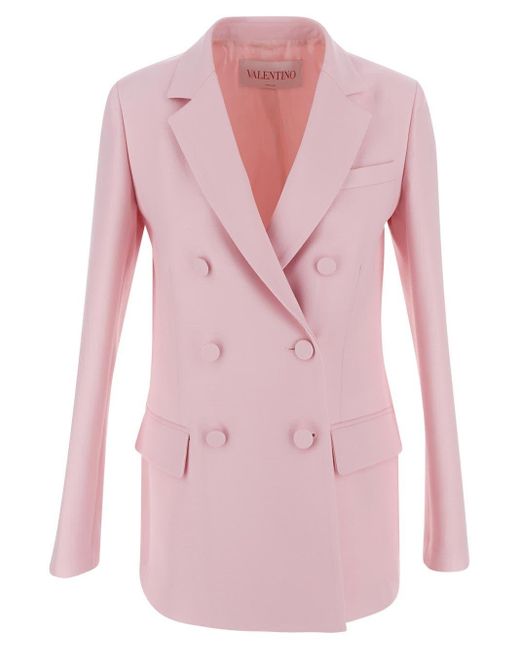 Valentino Pink Wool Jacket