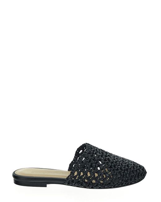 Gentry Portofino Black Flat Mule