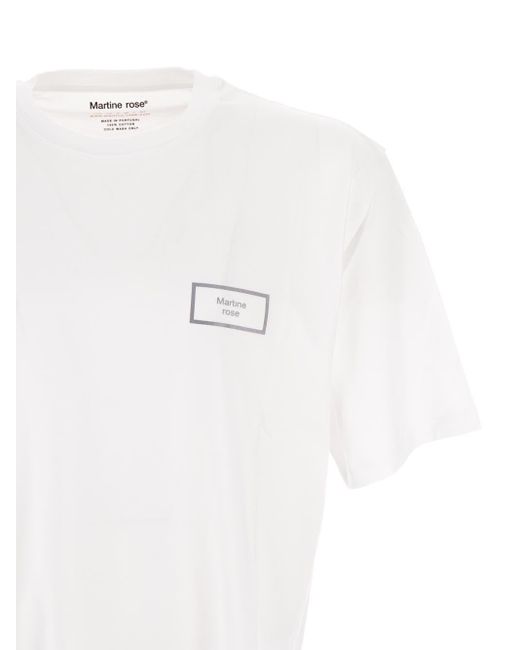Martine Rose White Logo T-shirt for men