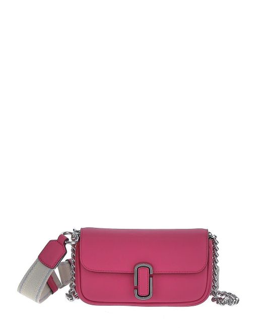 Marc Jacobs Leather The J Marc Mini Shoulder Bag in Red (Pink) | Lyst