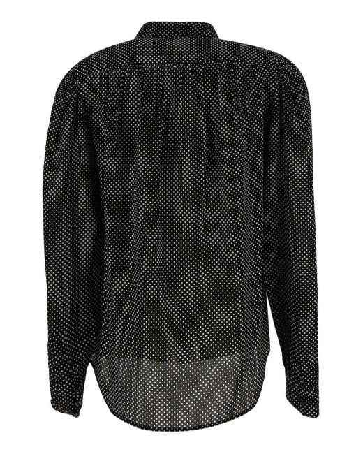 Saint Laurent Black Pois Shirt