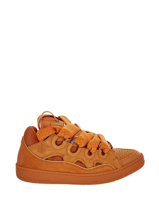 Lanvin Orange Curb Sneakers for men
