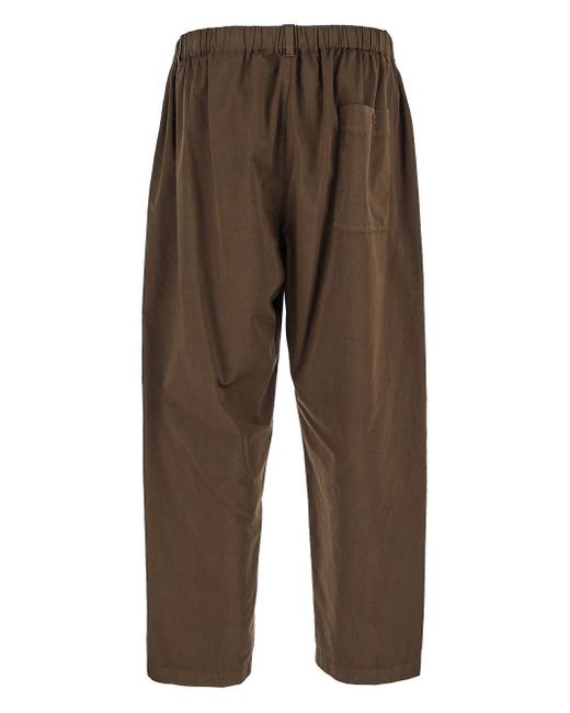 Lemaire Brown Relaxed Pants for men