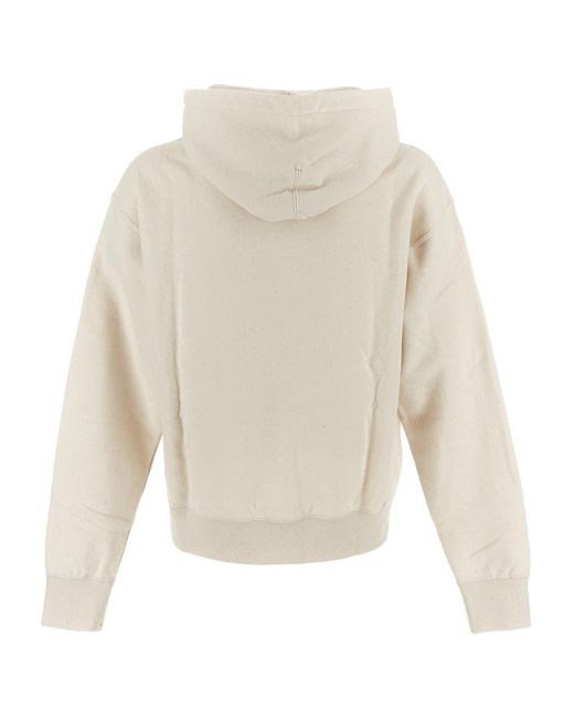 Jil Sander White Hoodie Sweatshirt