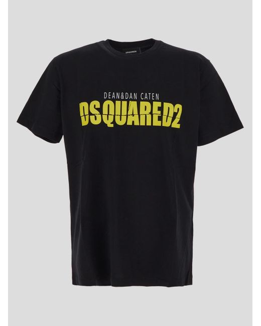 DSquared² Black Logo T-shirt for men