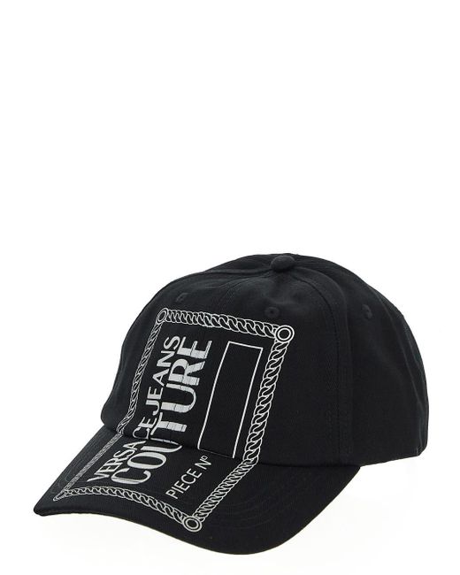 Versace Black Cotton Hat