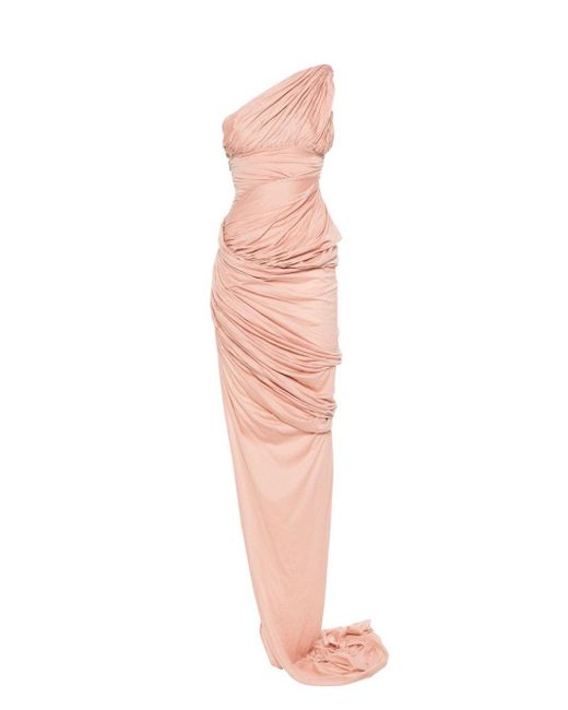 Rick Owens Pink Cotton Dress