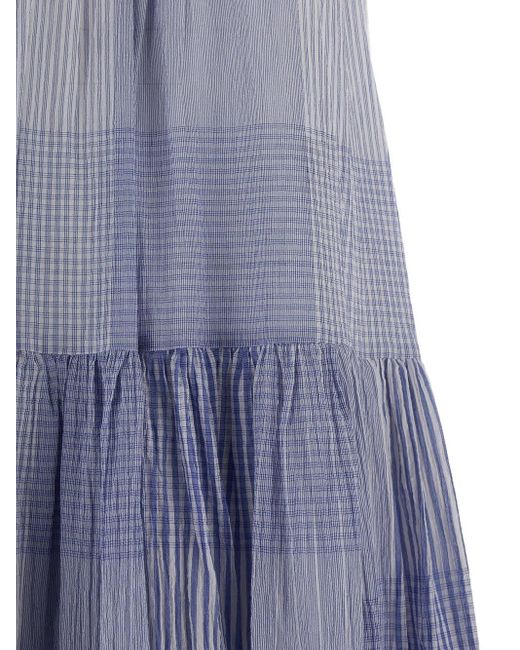 Semicouture Blue Cotton Dress