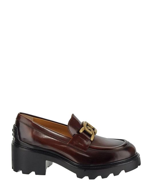 Tod's Brown Carro Loafers