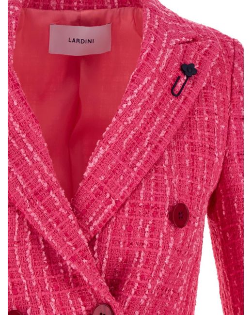 Lardini Pink Double-breasted Jacket