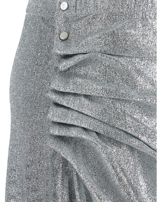 Rabanne Gray Glitter Skirt