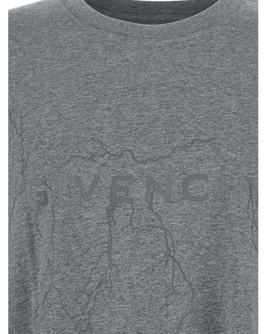 Givenchy Gray Logo T-shirt for men