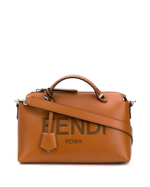 Fendi Brown By The Way Medium Leather Shoulder Bag