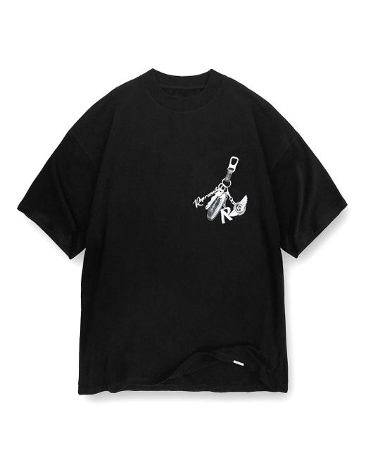 Represent Black Printed T-shirt for men