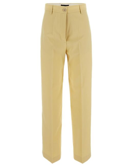 Fabiana Filippi Yellow High Waist Trousers
