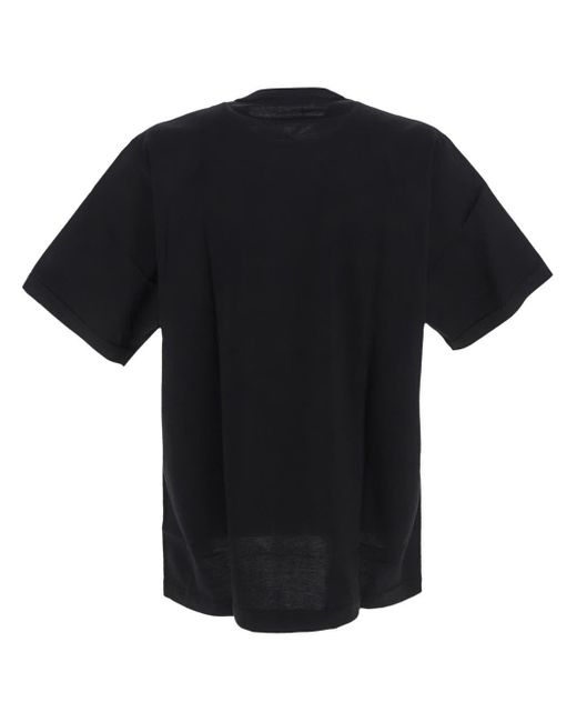 Dolce & Gabbana Black Strass-embellished Virgin Print T-shirt for men