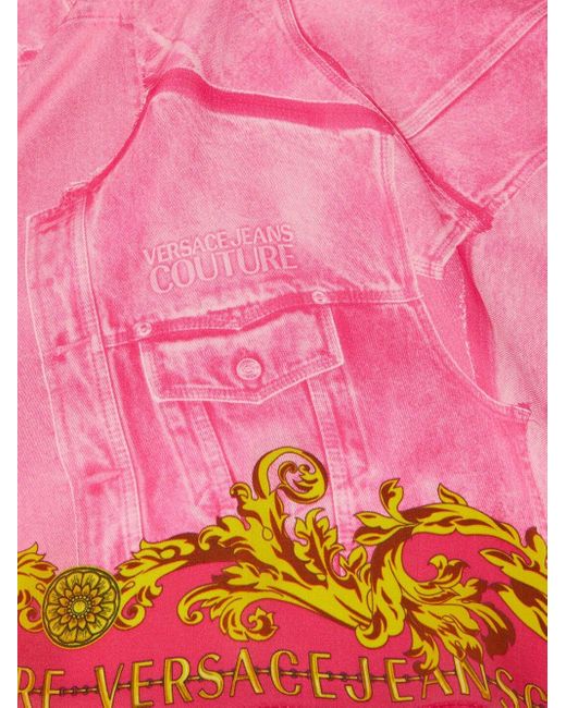 Versace Pink Baroque Foulard