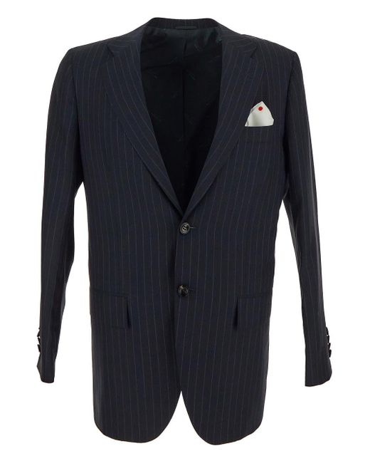 Kiton Blue Classic Suit for men