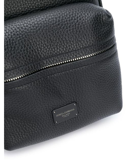 Dolce & Gabbana Black Small Palermo Backpack for men