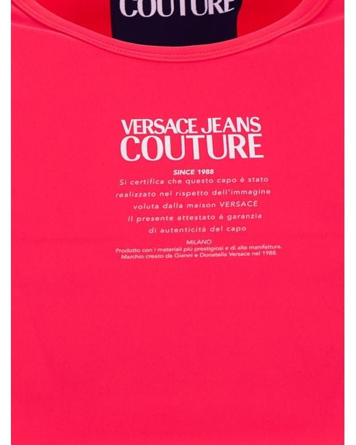 Versace Pink Cropped T-shirt