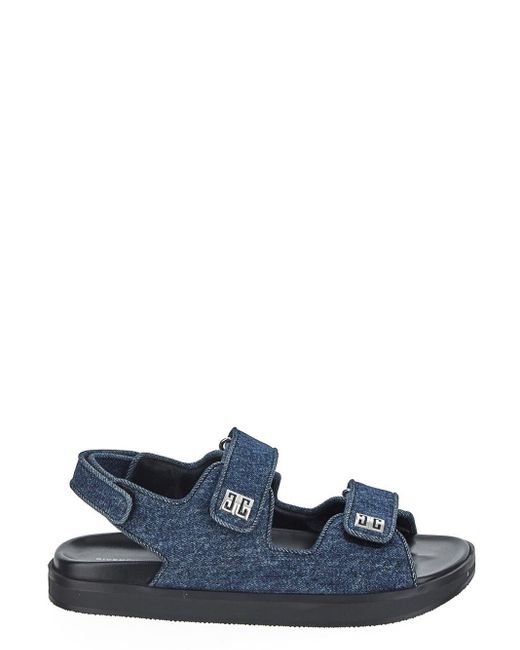 Givenchy Blue Strap Flat Sandal