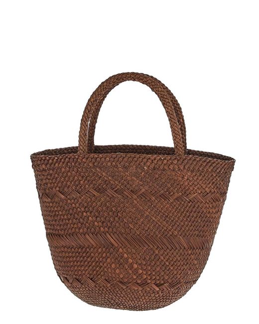 Ulla Johnson Brown Marta Small Basket Bag