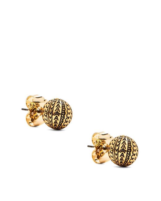 Marc Jacobs Metallic Logoed Earrings