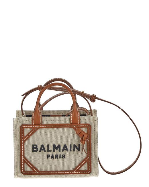 Balmain Brown B-army Shopper Mini Bag
