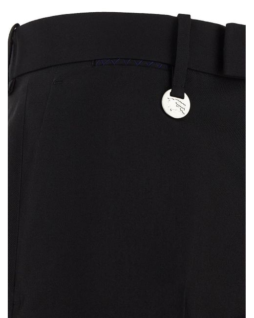 Burberry Black Wool Trousers for men