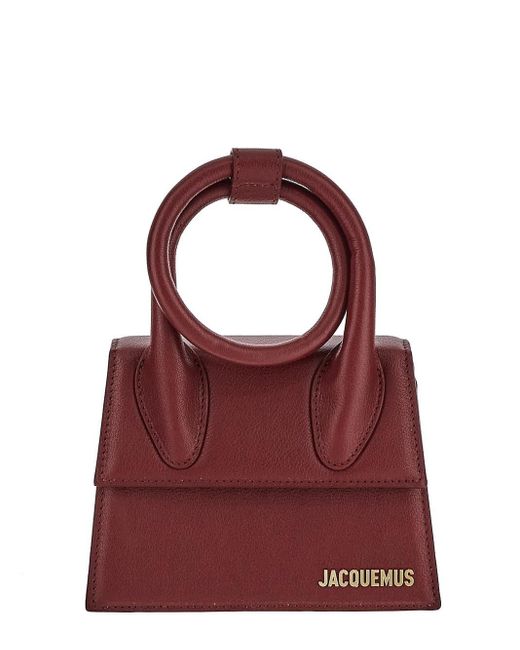 Jacquemus Purple Le Chiquito Noeud Coiled Handbag