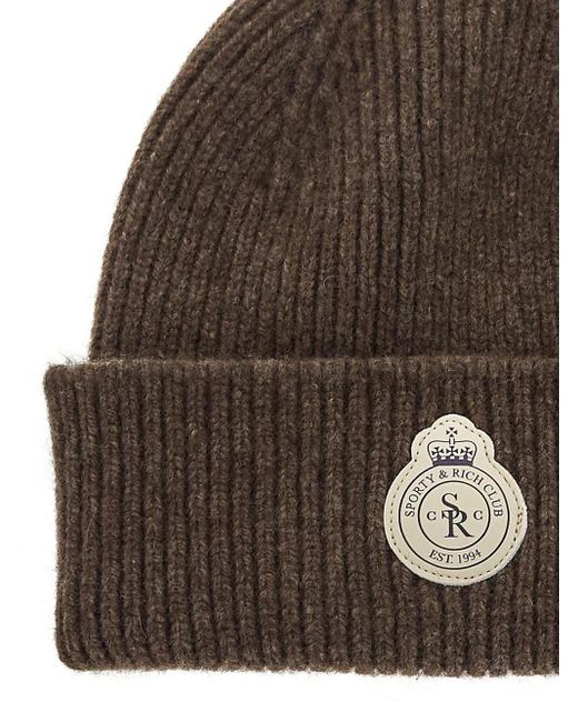 Sporty & Rich Brown Crown Wool Hat