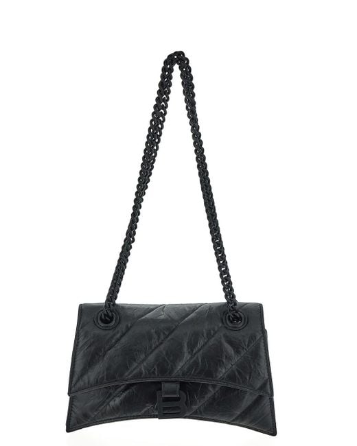 Balenciaga Crush Small Chain Bag in Black | Lyst