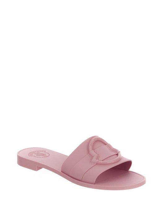 Moncler Pink Mon Slide Sandal