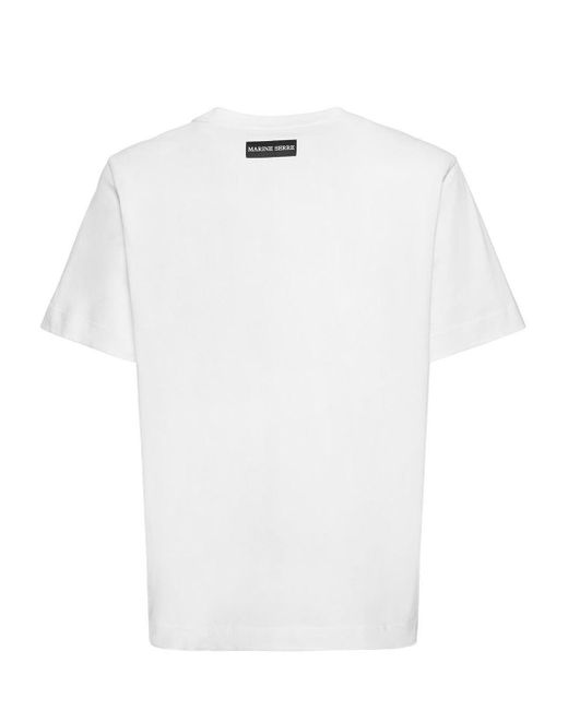 MARINE SERRE White Iconica T-shirt
