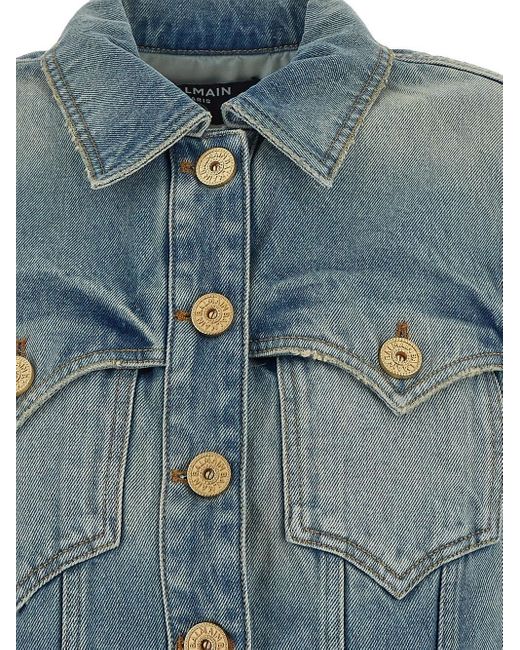 Balmain Blue Denim Jacket