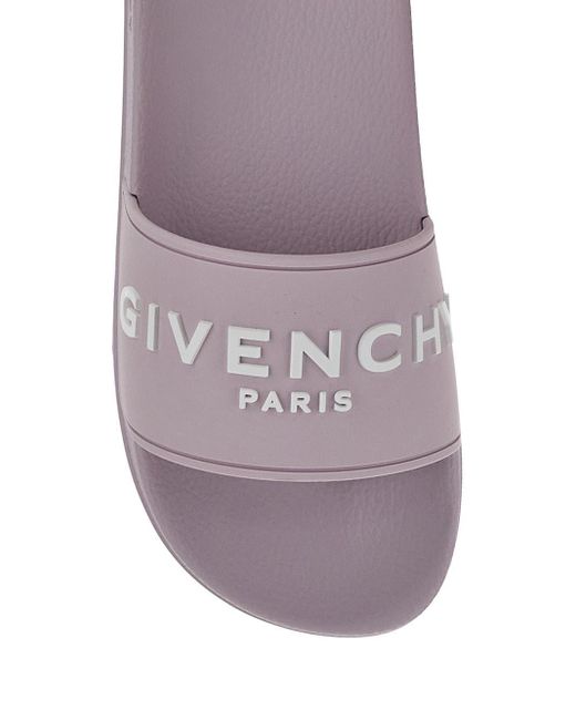 Givenchy Purple Logo Slide