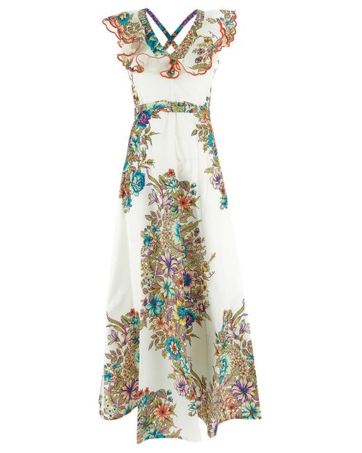 Etro Multicolor Floral Dress