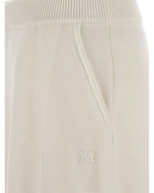 Max Mara White Nocera Trousers