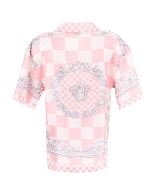 Versace Pink Baroque Shirt