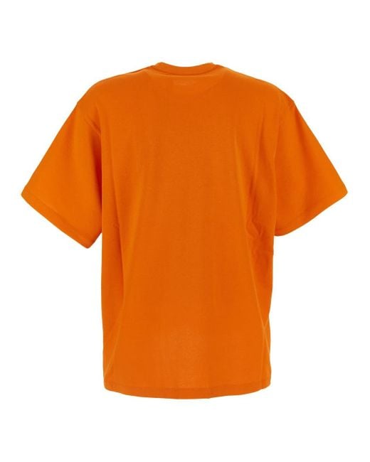 MONCLER X ROC NATION Orange Logo T-shirt for men