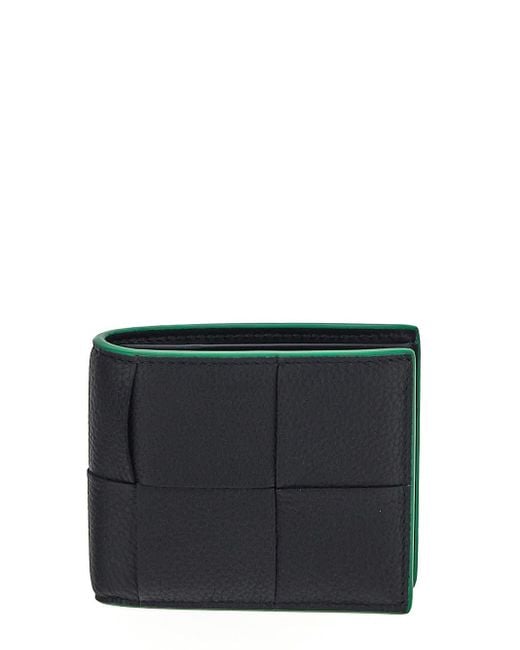 Bottega Veneta Black Cassette Bi-fold Wallet for men