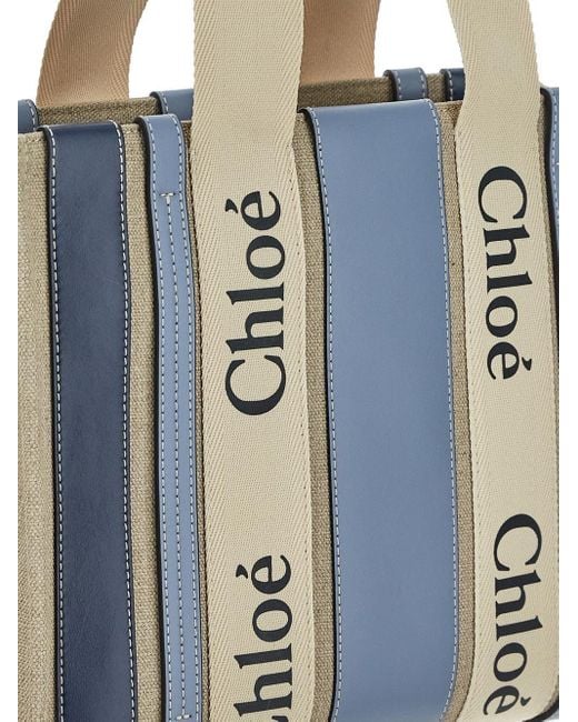 Chloé Blue Medium Woody Tote Bag