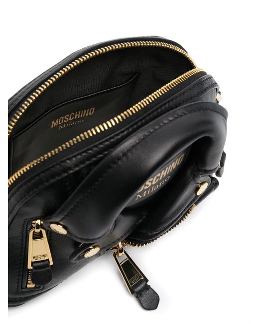 Moschino Biker Jacket-style Leather Crossbody Bag in Black - Save 19% - Lyst