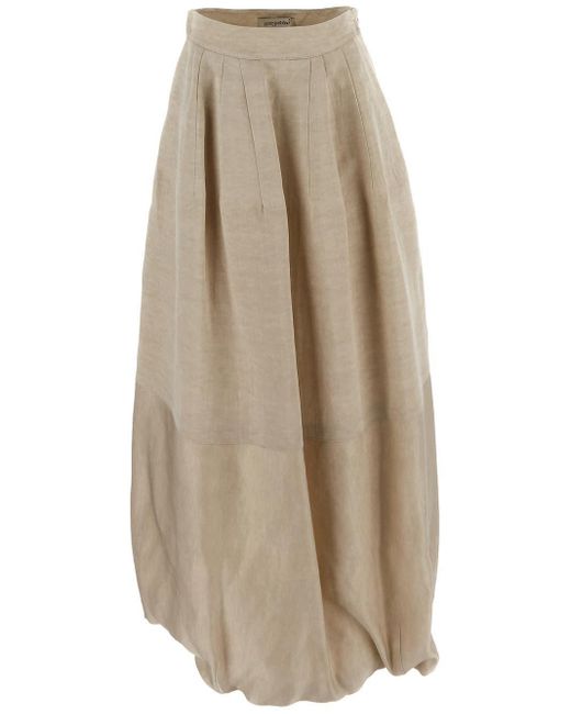 Gentry Portofino Natural Flare Skirt