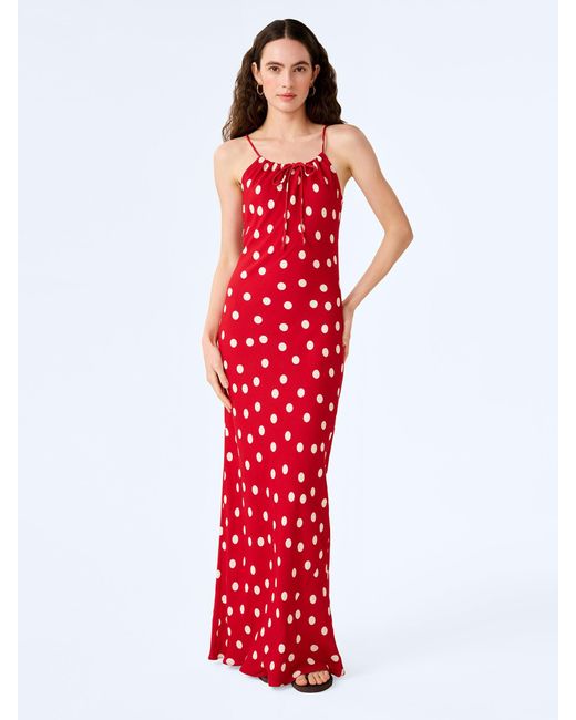 OMNES Red Cecile Dress