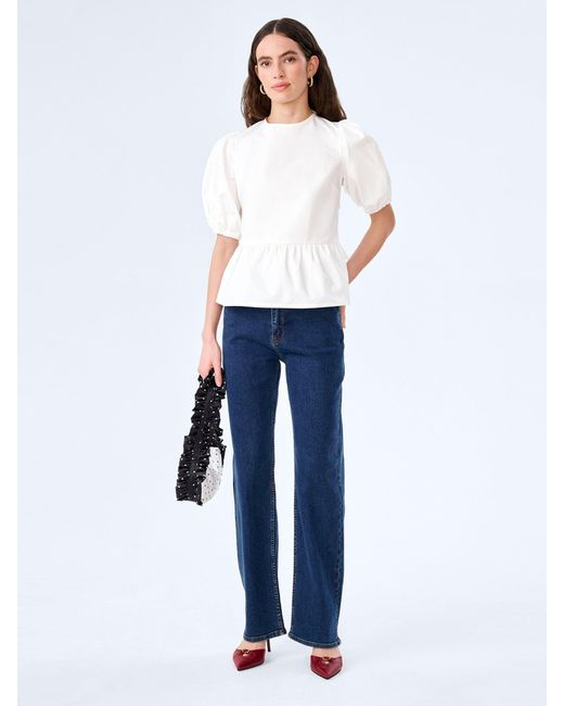 OMNES Blue Tiana Top