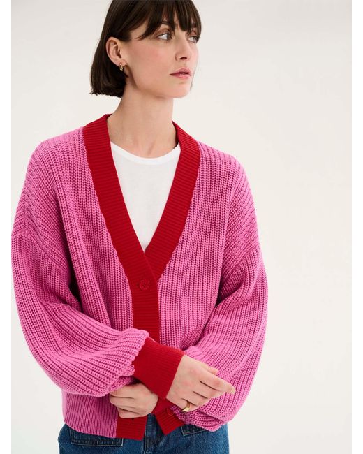 OMNES Pink Hopper Cardigan