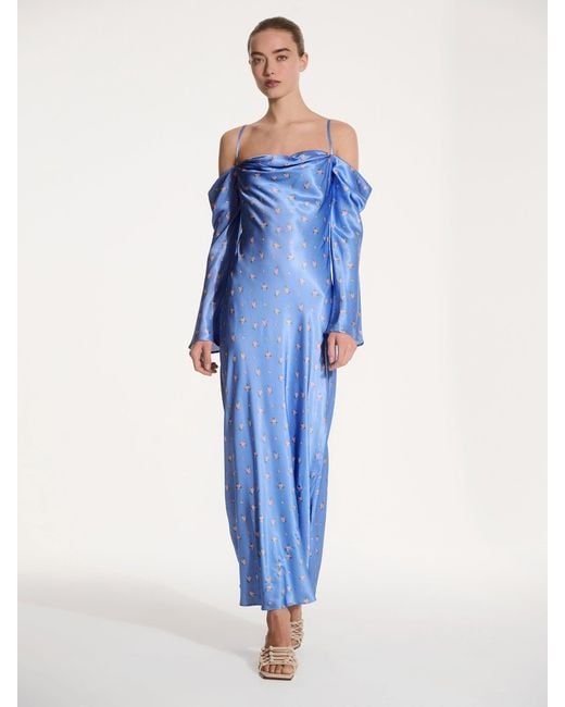 OMNES Blue Munique Floral Dress